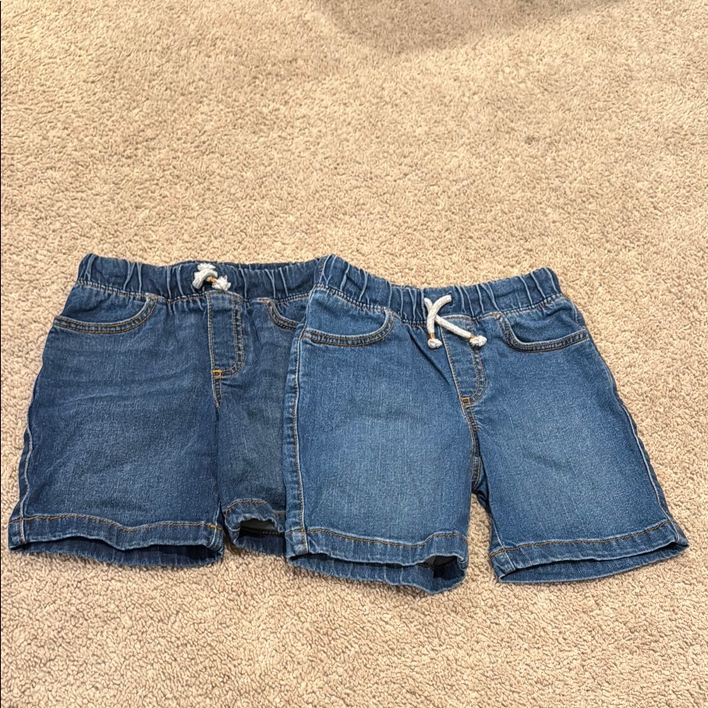Kids Denim Shorts Set